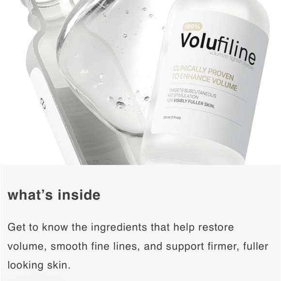 NIB Volufiline Skincare Serum and Booster Cream Plumping Anti Aging